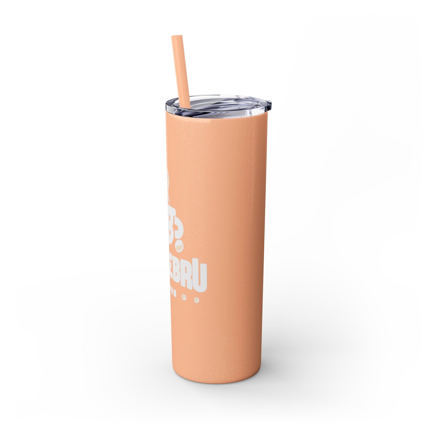 HustleBru Glitter Skinny Tumbler