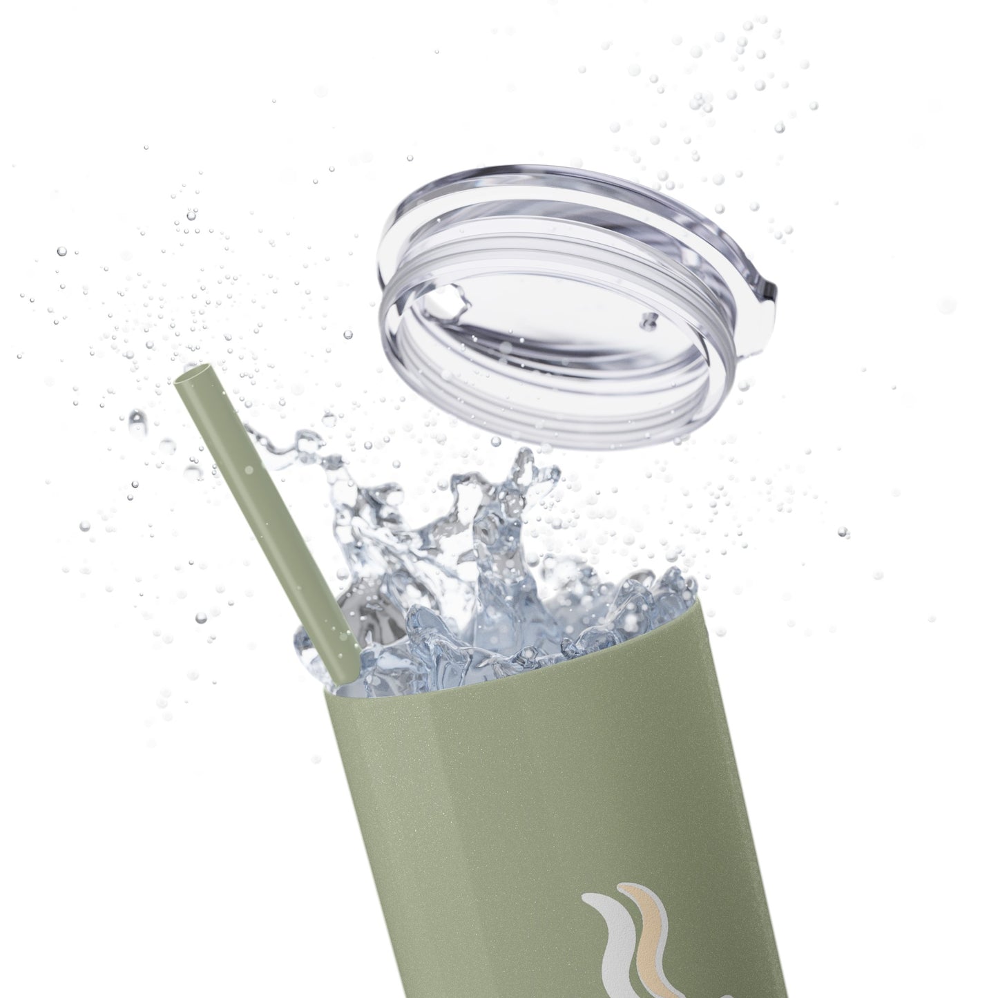 HustleBru Glitter Skinny Tumbler