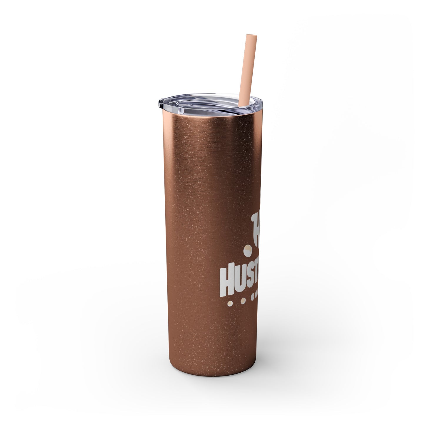 HustleBru Glitter Skinny Tumbler