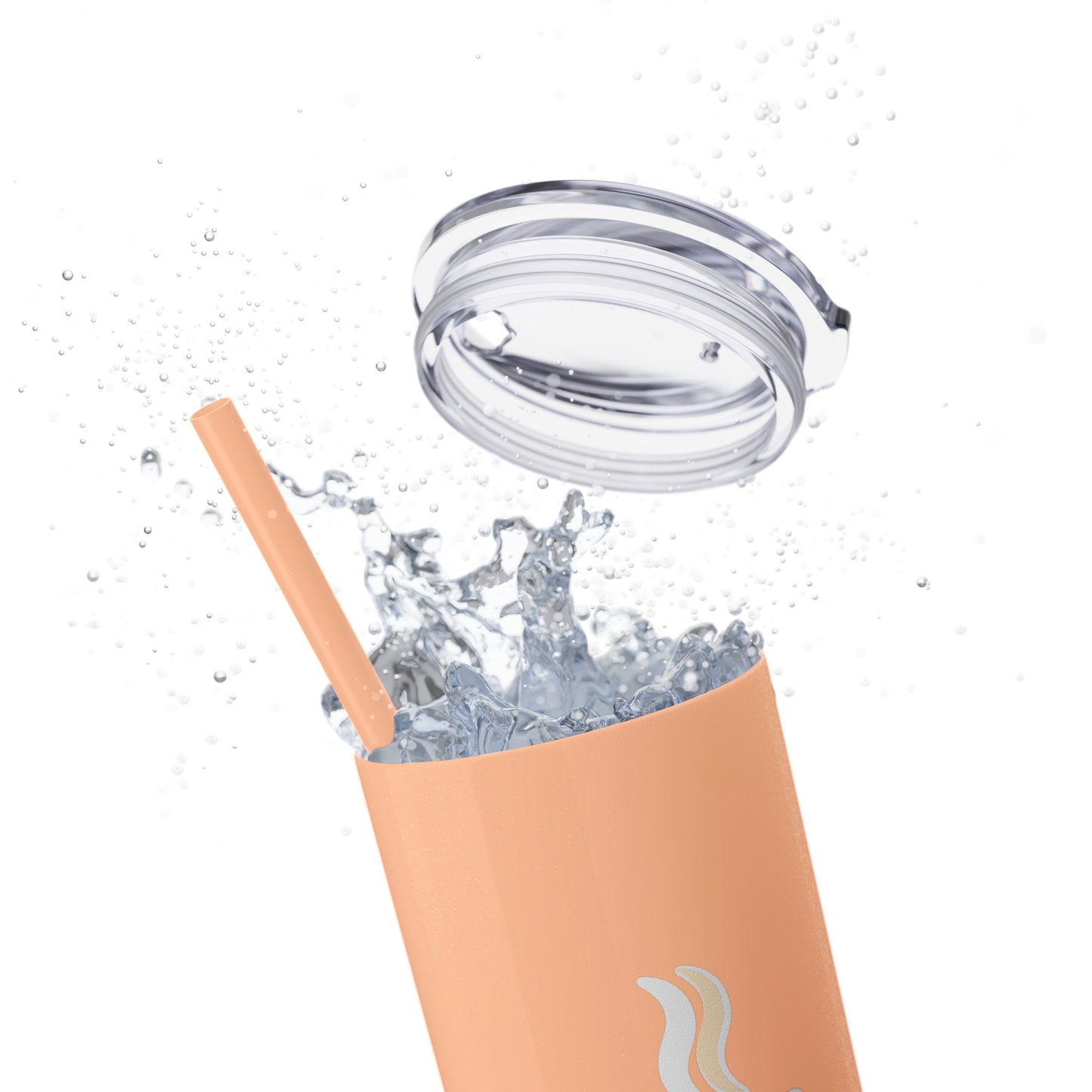 HustleBru Glitter Skinny Tumbler