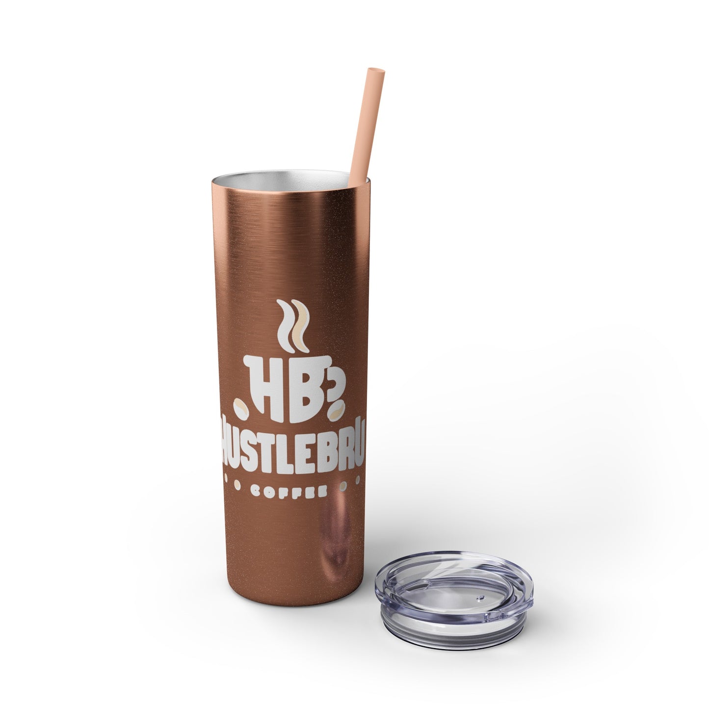 HustleBru Glitter Skinny Tumbler