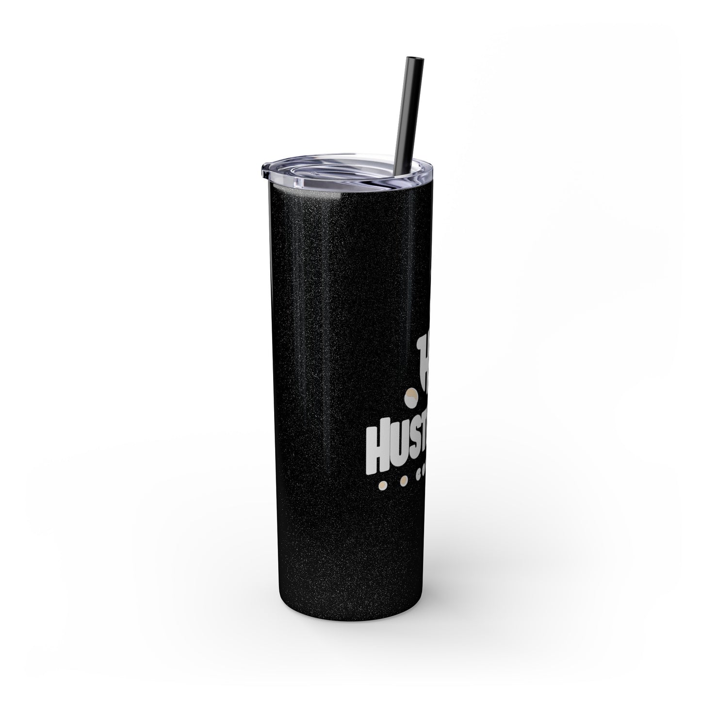 HustleBru Glitter Skinny Tumbler