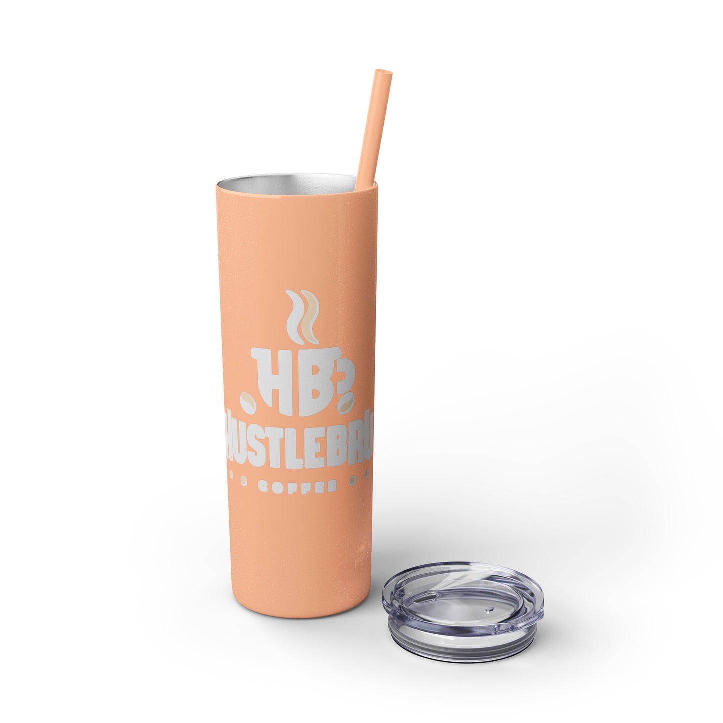 HustleBru Glitter Skinny Tumbler