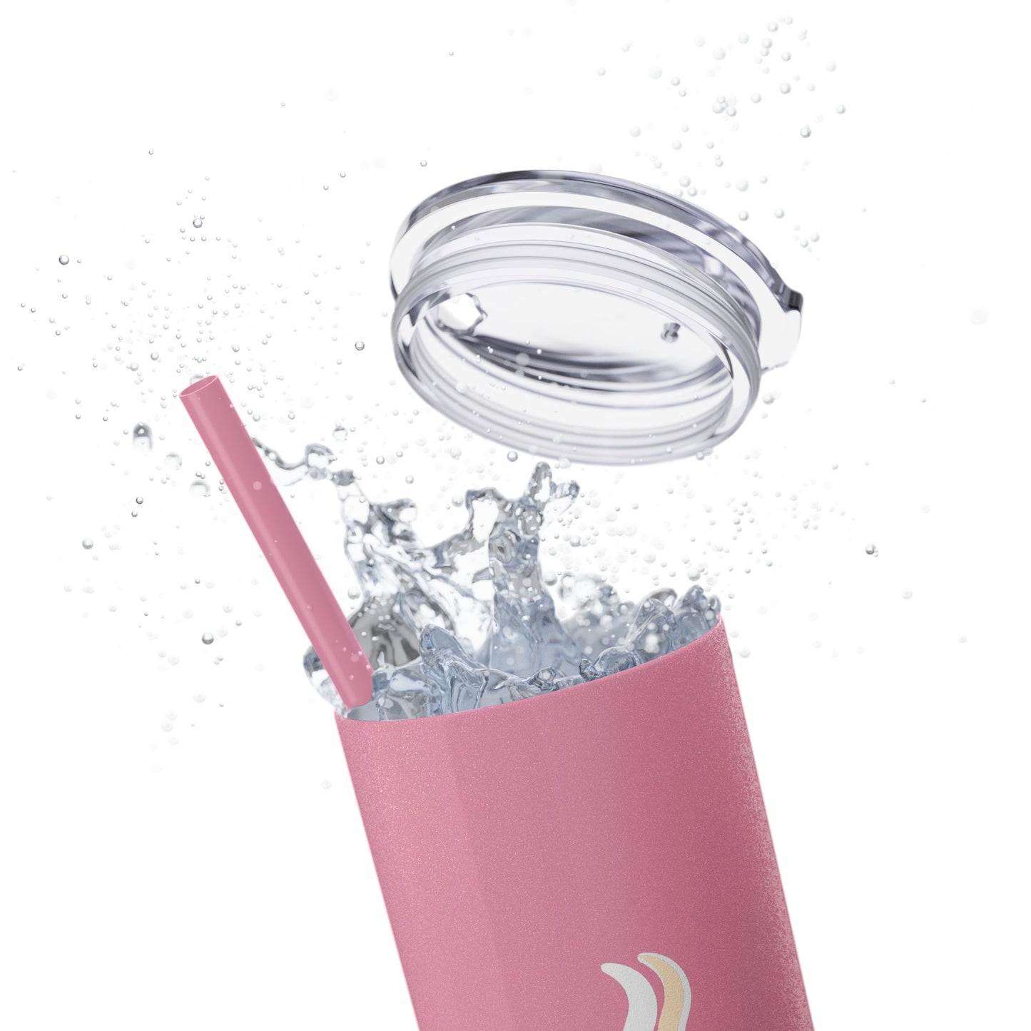 HustleBru Glitter Skinny Tumbler