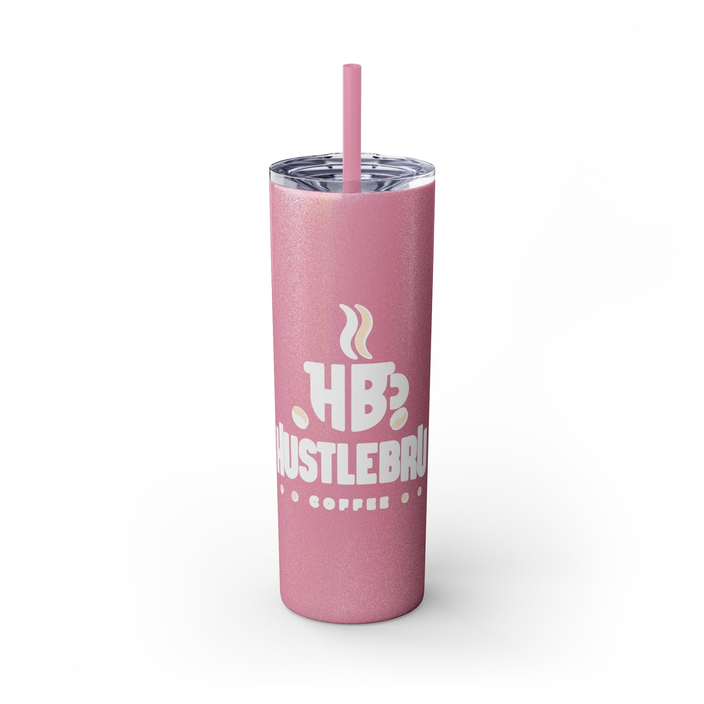 HustleBru Glitter Skinny Tumbler