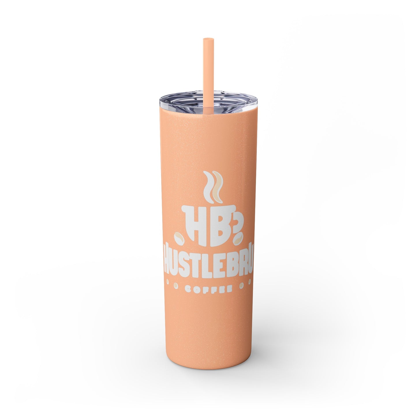 HustleBru Glitter Skinny Tumbler