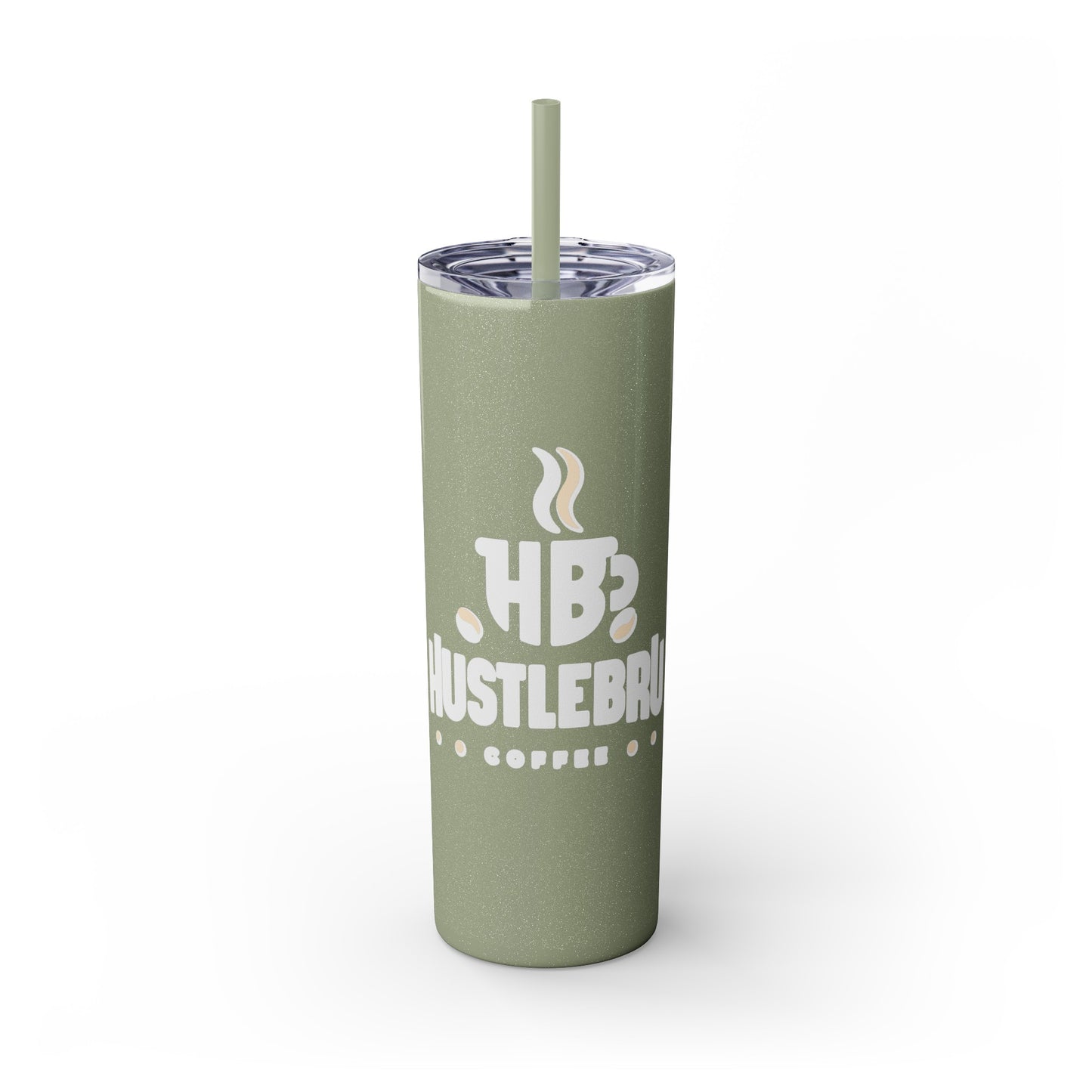 HustleBru Glitter Skinny Tumbler