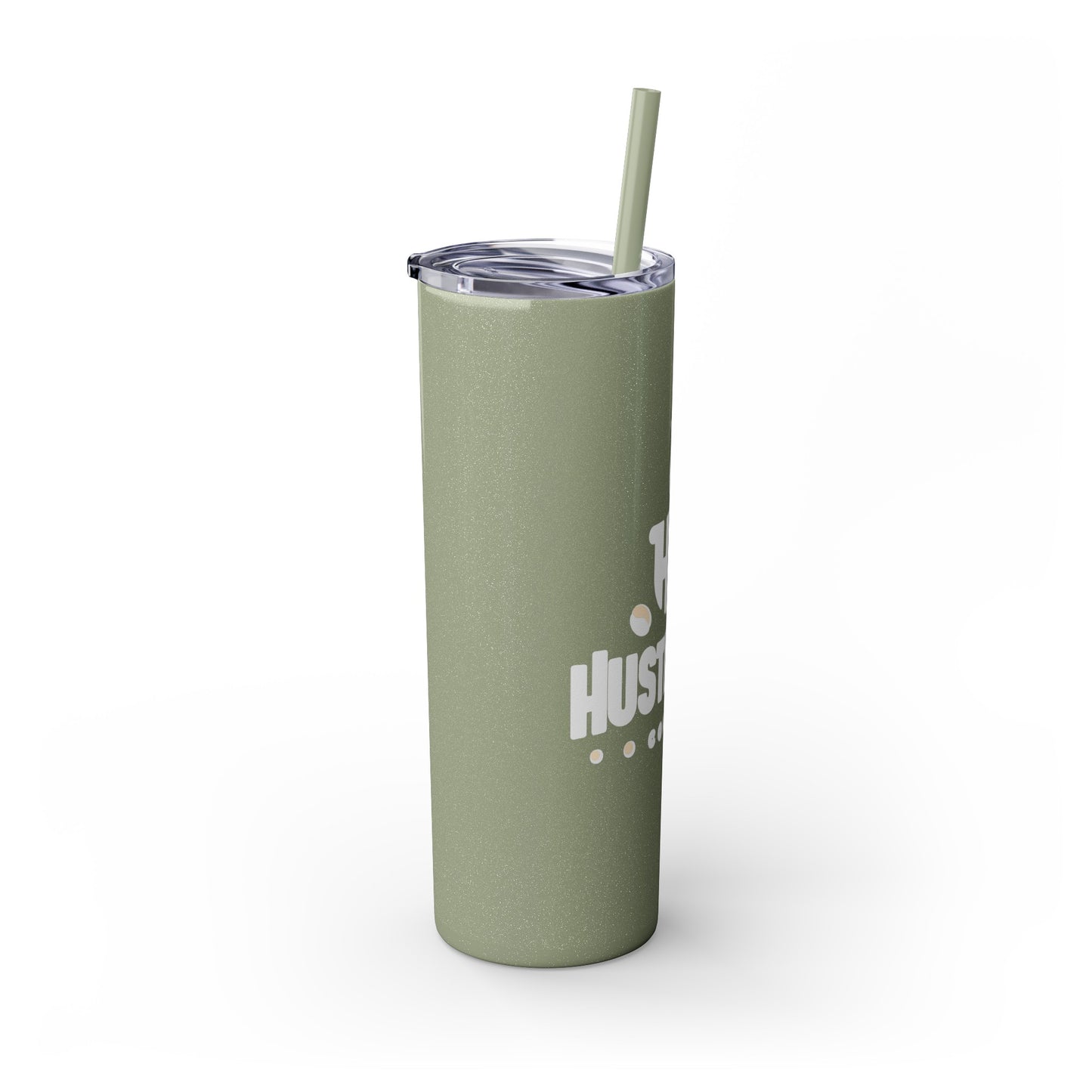 HustleBru Glitter Skinny Tumbler