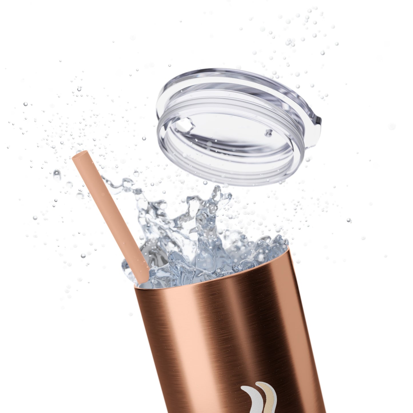 HustleBru Glitter Skinny Tumbler